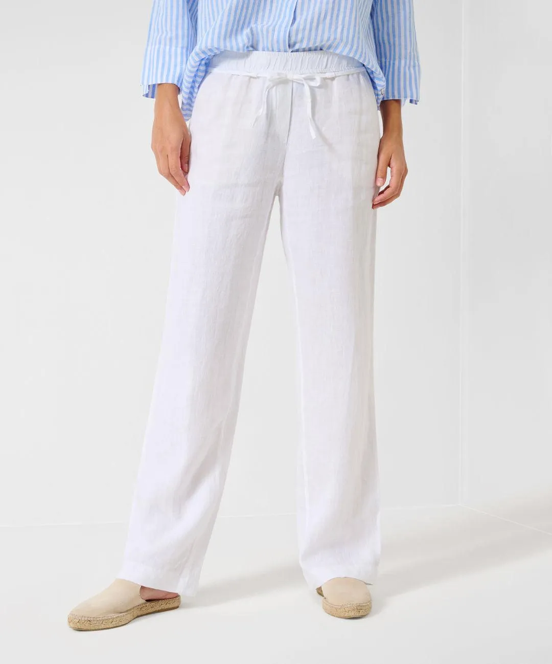 BRAX - Farina - Pantalon de Lin à jambes larges