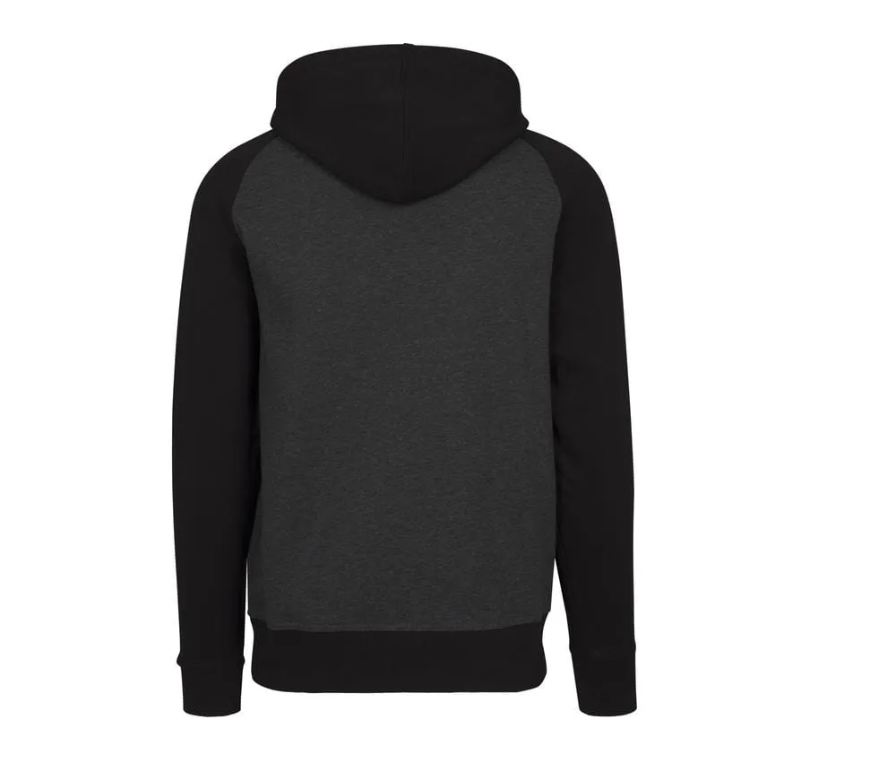 BUILD YOUR BRAND BY077 - Sweat capuche manches raglan