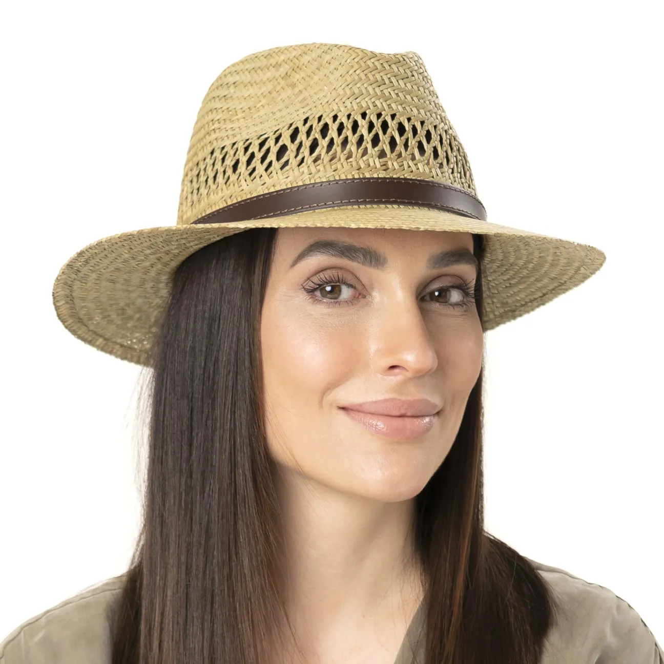 Chapeau en Paille Avec Bande de Cuir by Lipodo --> Chapeaux, casquettes & bonnets en ligne ▷ Chapeaushop
