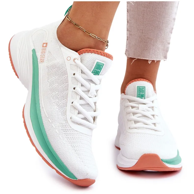 Chaussures Sports Légers Système Mousse Mémoire Big Star LL274328 Blanc blanche