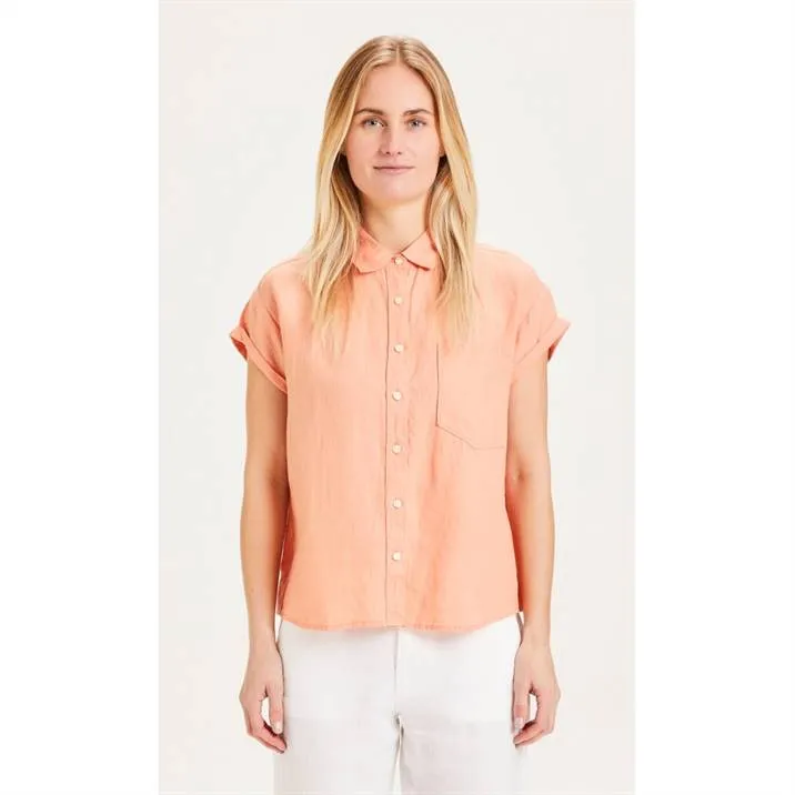 Chemise manches courtes en lin