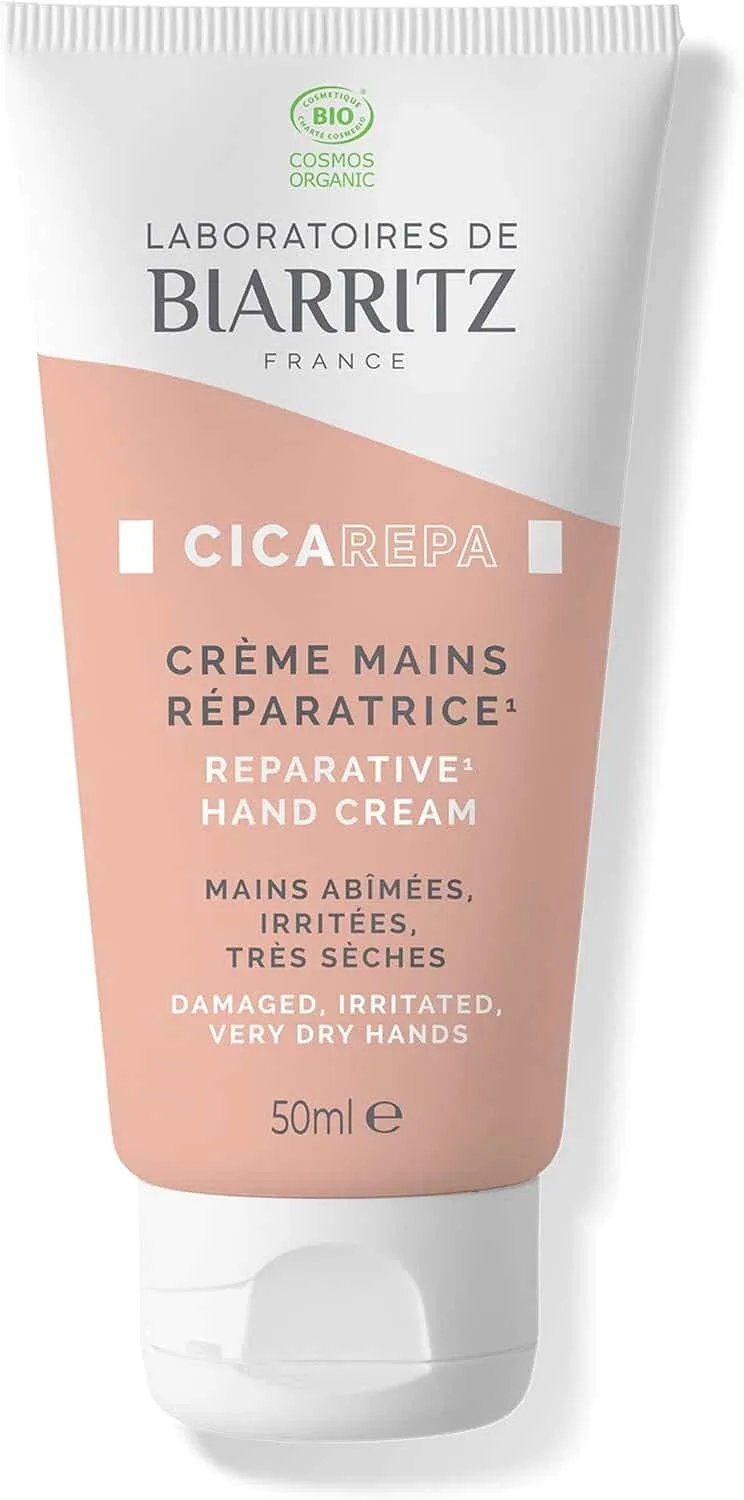 CICA REPA - Crème Mains Réparatrice Bio - Peaux Abîmées, Irritées et Très Sèches, 50ml | LABORATOIRES DE BIARRITZ  - Parapharmac