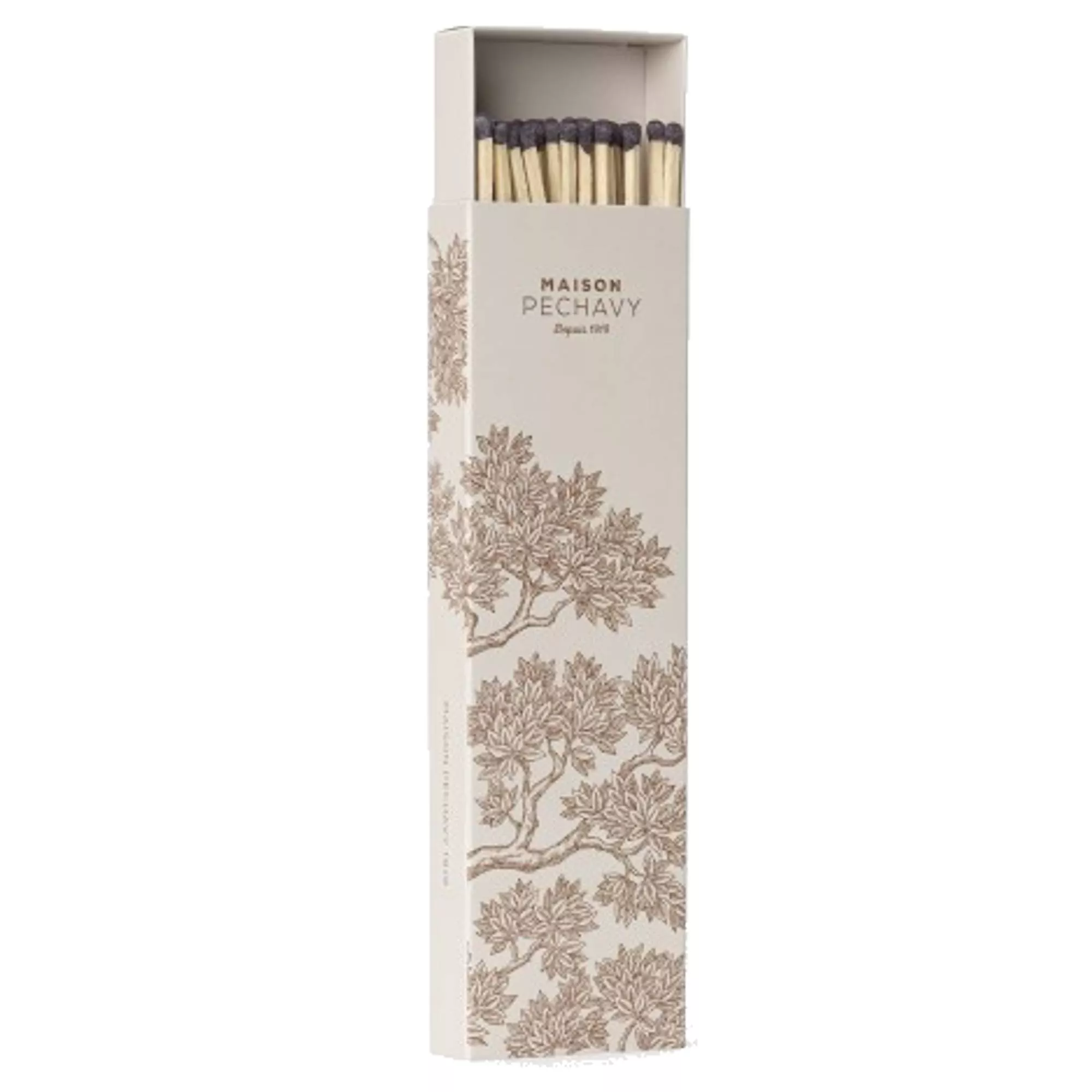 Coffret de 10 cierges + 40 allumettes NUDE / H. 30 cm / Maison Pechavy