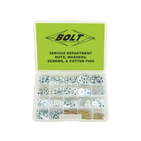Coffret écrous, rondelles, vis, goupilles BOLT