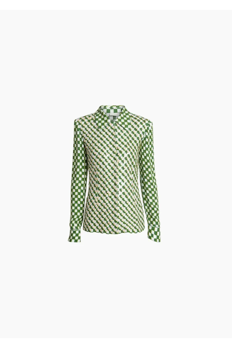 DRIES VAN NOTEN LA CHEMISE CARSIES SEQUIN