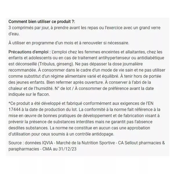 Eafit Tribulus 90 comprimés