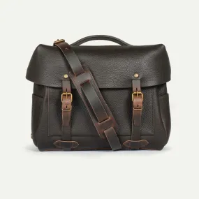 Eclair Heroes - Sac moto cuir Marron brun - Bleu de Chauffe - Marques de France