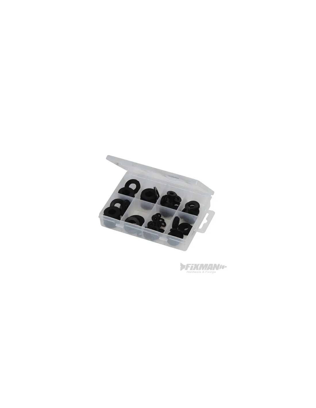 Fixman - Coffret de joints rondelles en caoutchouc - 120 pcs