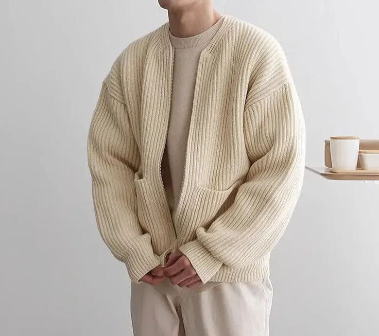 Jacob | Homme Cardigan à Fermeture Eclair | L'hiver