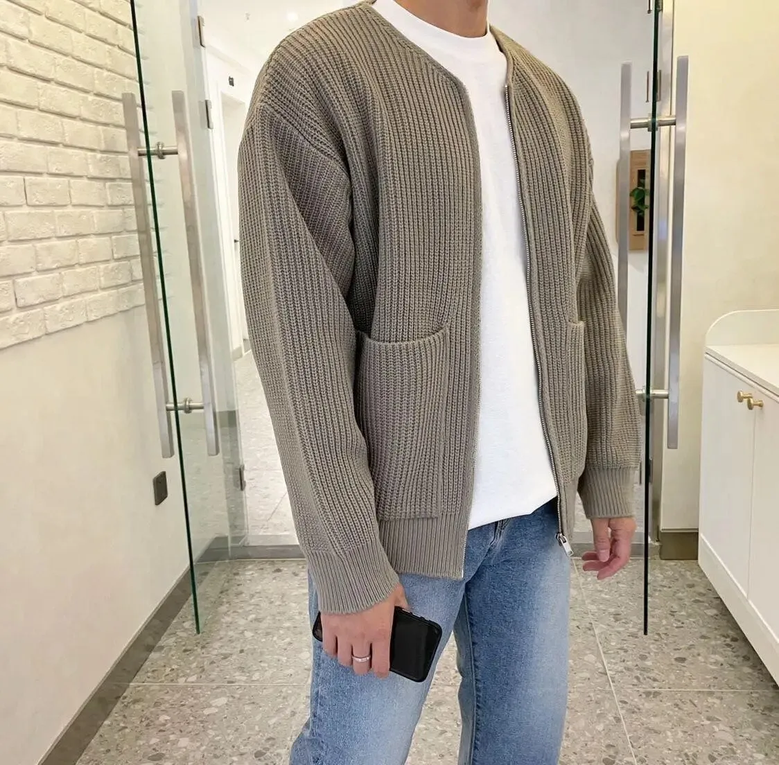 Jacob | Homme Cardigan à Fermeture Eclair | L'hiver