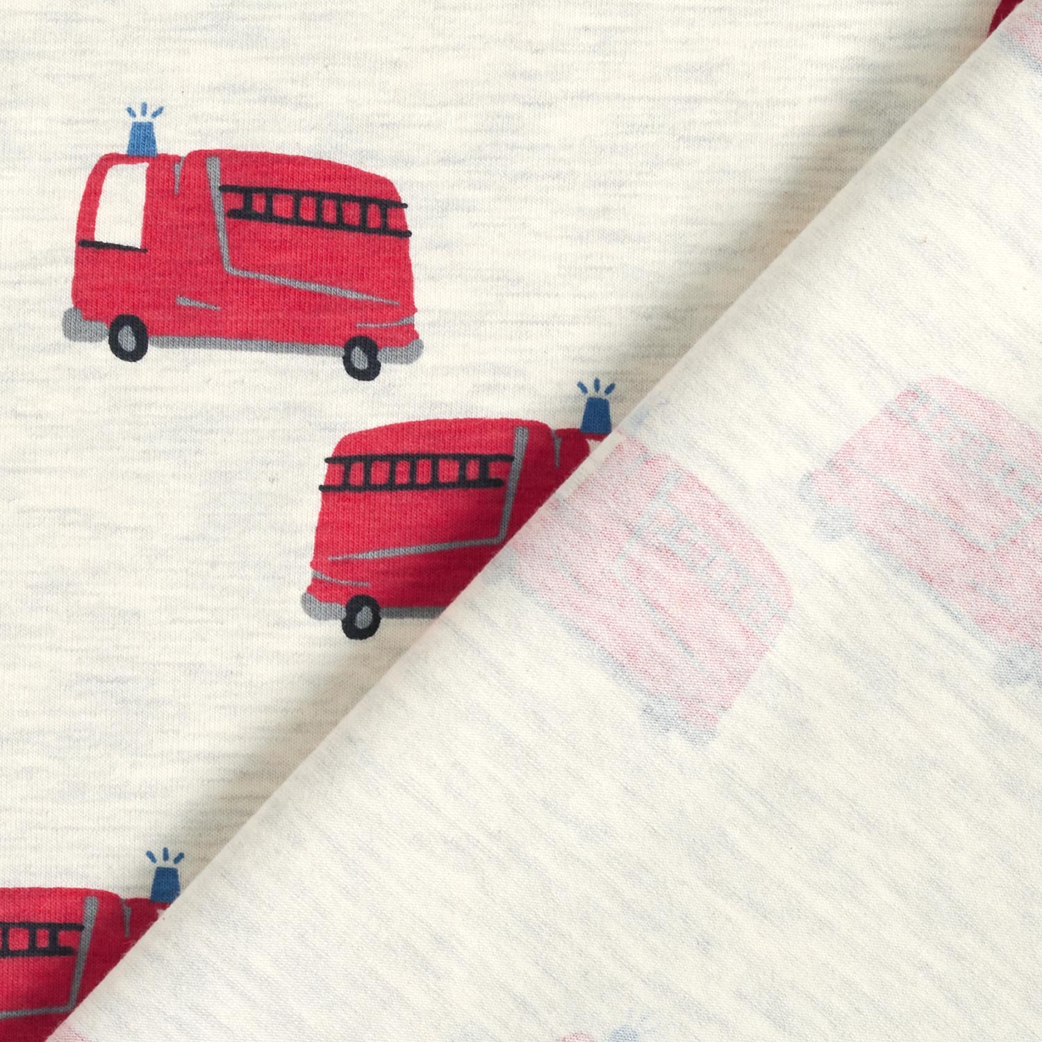 Jersey coton Camions de pompiers | by Poppy – nature