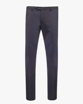 Maneven Pantalon ville grande taille en laine marine - Size-factory
