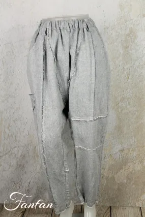 Mara Gibbucci Pantalon 53-116 lin bleu clair