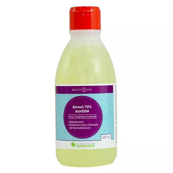 Marque Verte Quotisoin Alcool Modifié 70% Flacon 250ml