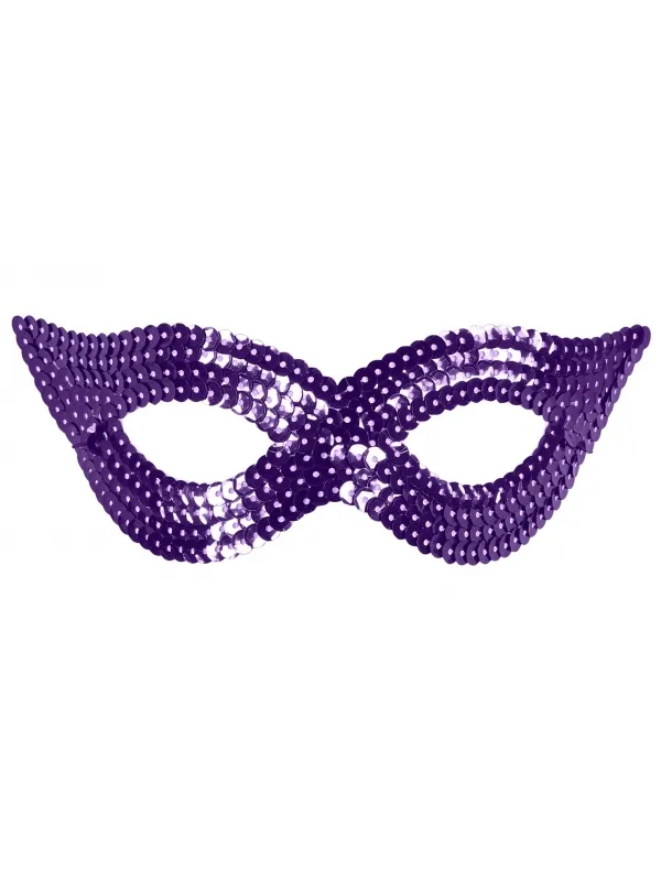 Masque Loup à Sequin Violet : La Touche Élégante de Vos Soirées