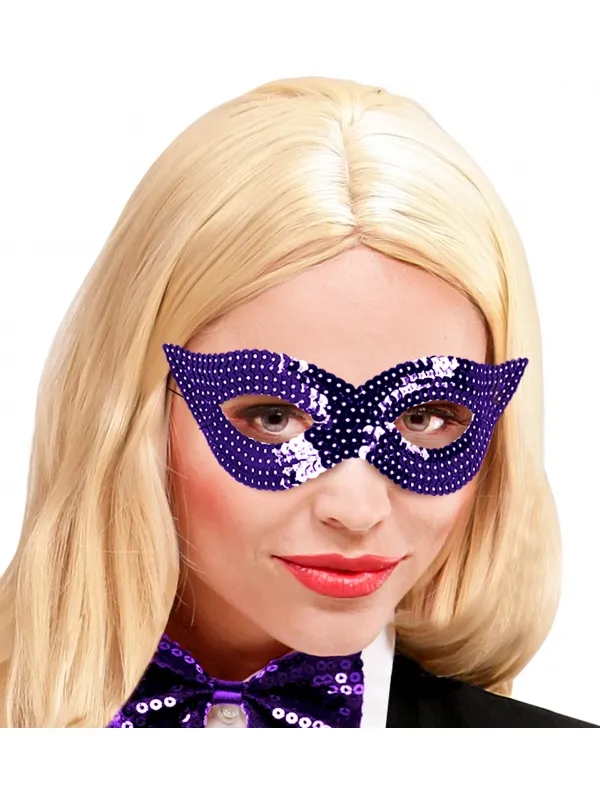 Masque Loup à Sequin Violet : La Touche Élégante de Vos Soirées