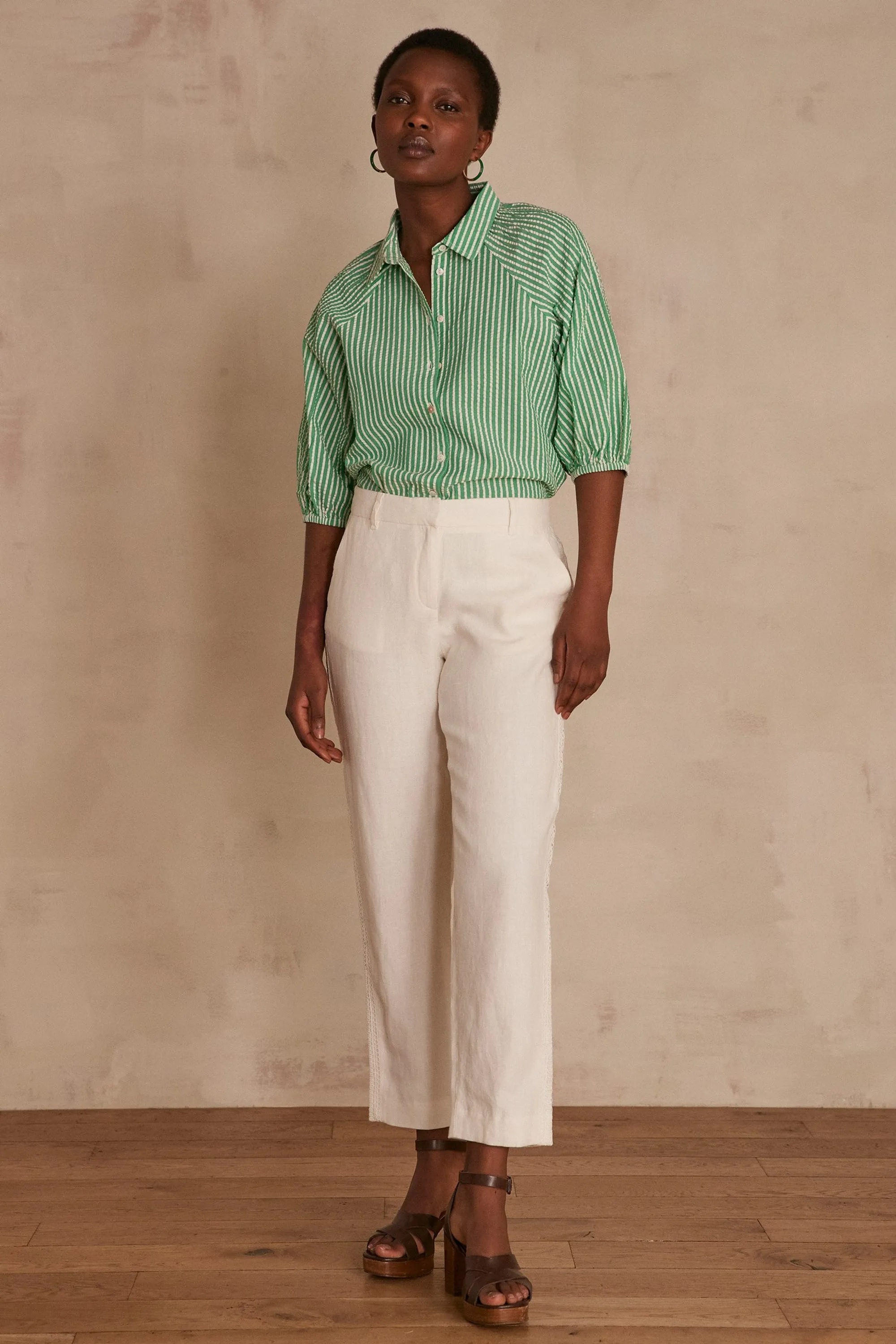 Pantalon chino en lin PAOLO LINEN | Maison 123
