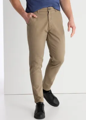 Pantalon Chino texturé à pois Coupe Droite Taille Moyenne