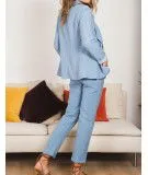 Pantalon en lin coupe tailleur - Douce