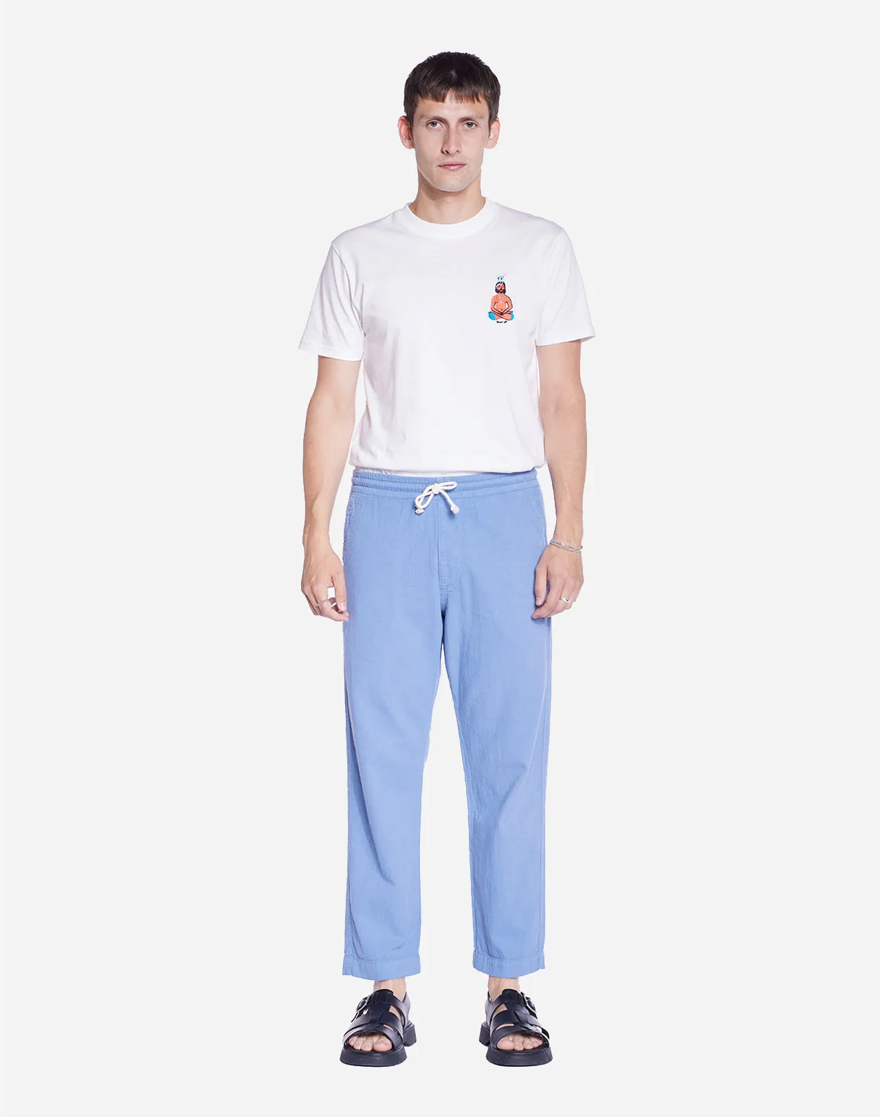 Pantalon Hatha bleu azur Taille 36 US Couleurs Bleu azur