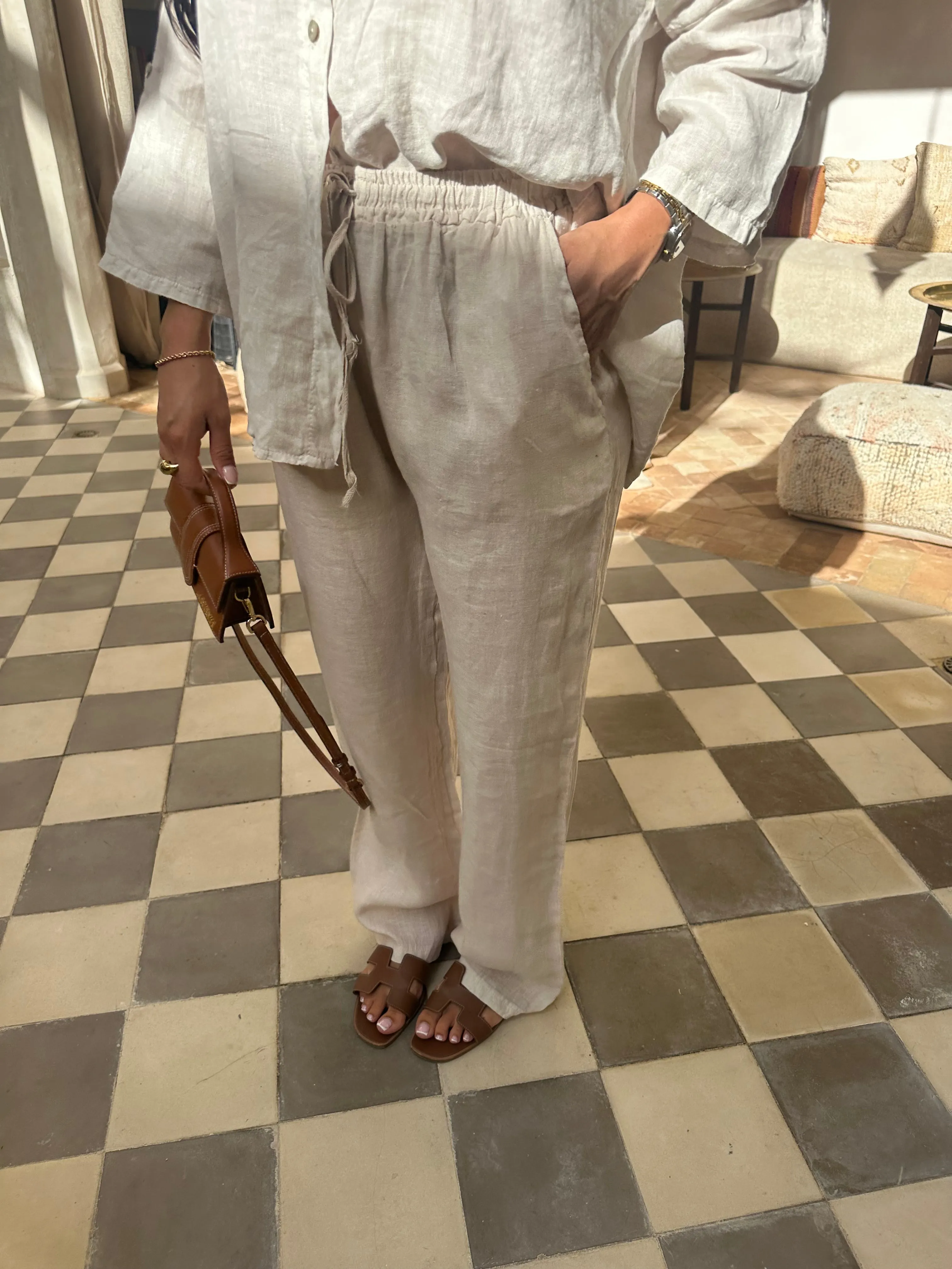Pantalon KIM Lin beige