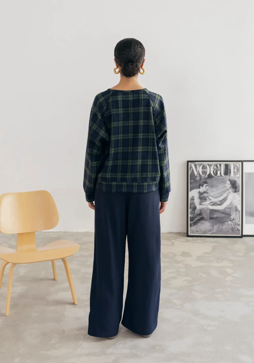Pantalon PAULO Navy Crêpe