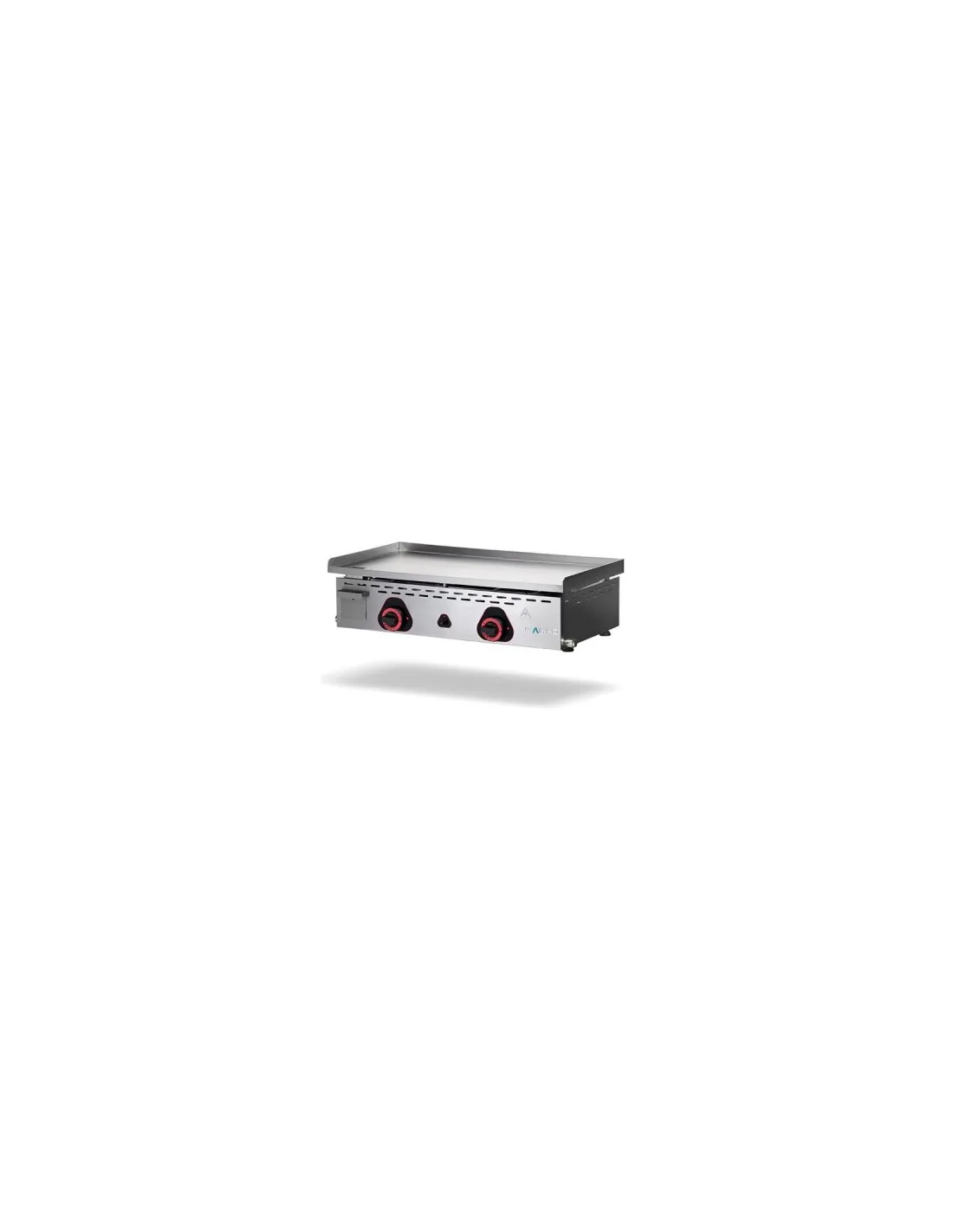 PLANCHA ESTIVALE 2 corps inox Tiroir à graisse plaque Chrom Dur 12mm rebords 3 cm MAINHO ESTIVALECR75