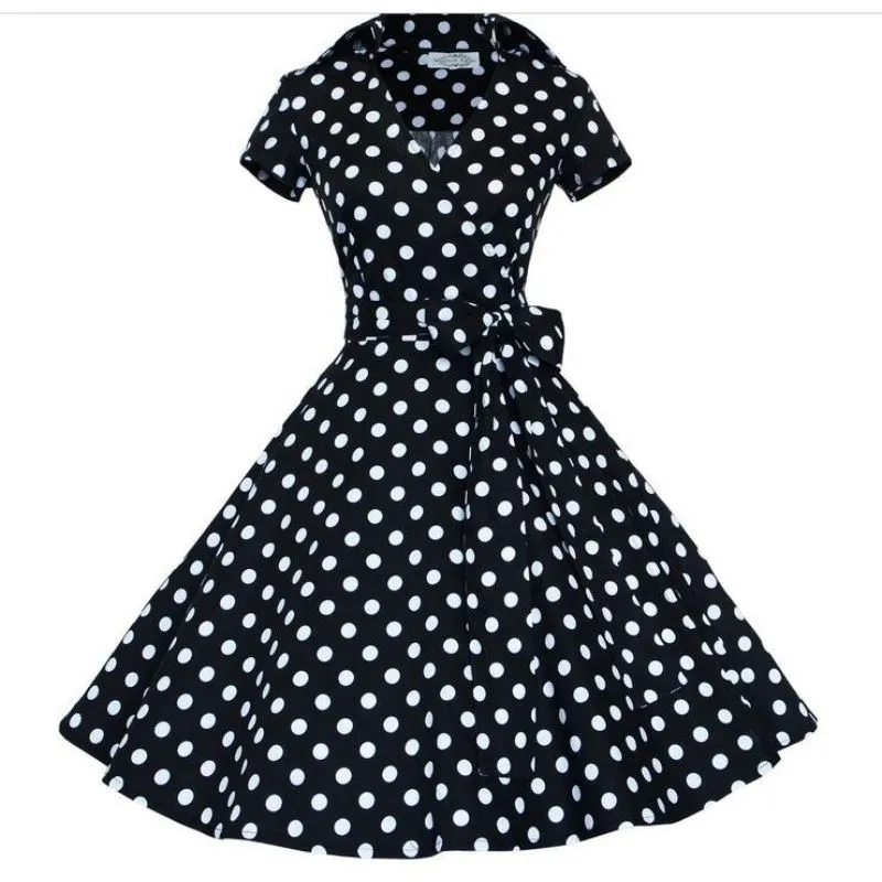 Robe Année 90 Rétro Femme