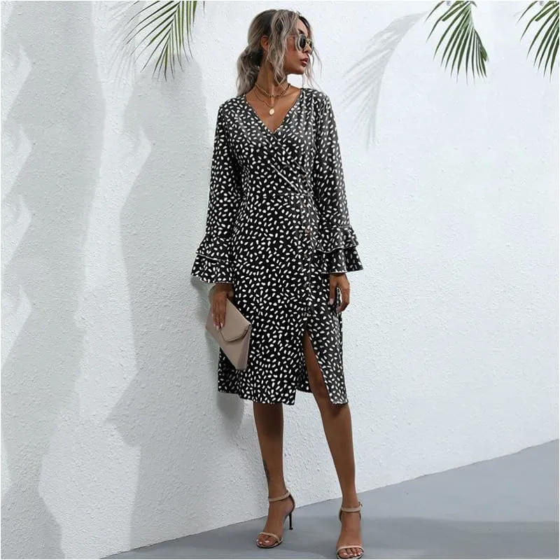 Robe bohème manche longue