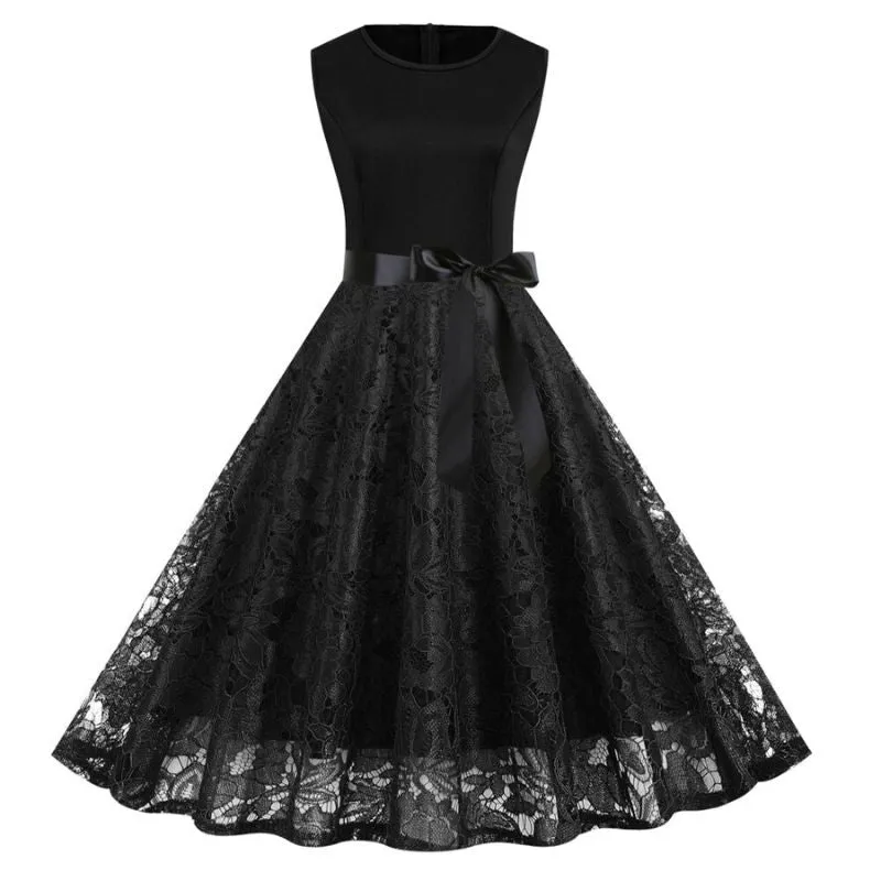 Robe Rétro Année 90 Dentelle