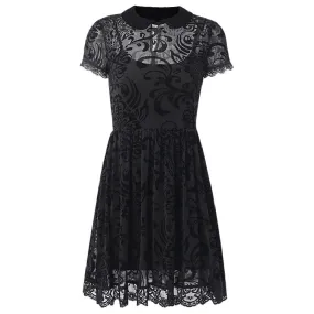 Robe Vintage Dentelle Noir Année 90