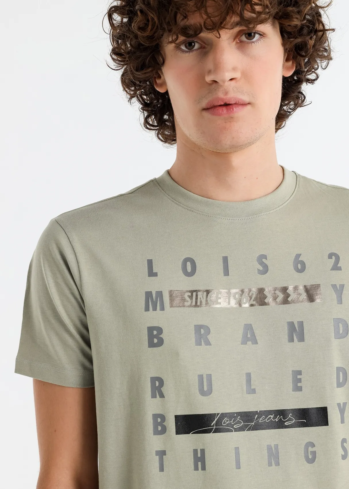 T-shirt manches courtes  graphique slogan