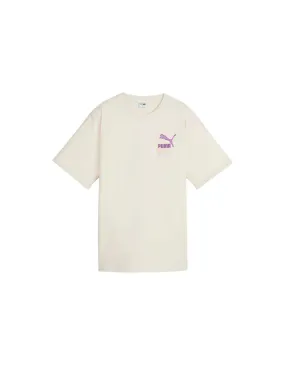 T-shirt Puma CLASSICS BRAND LOVE Femme Beige