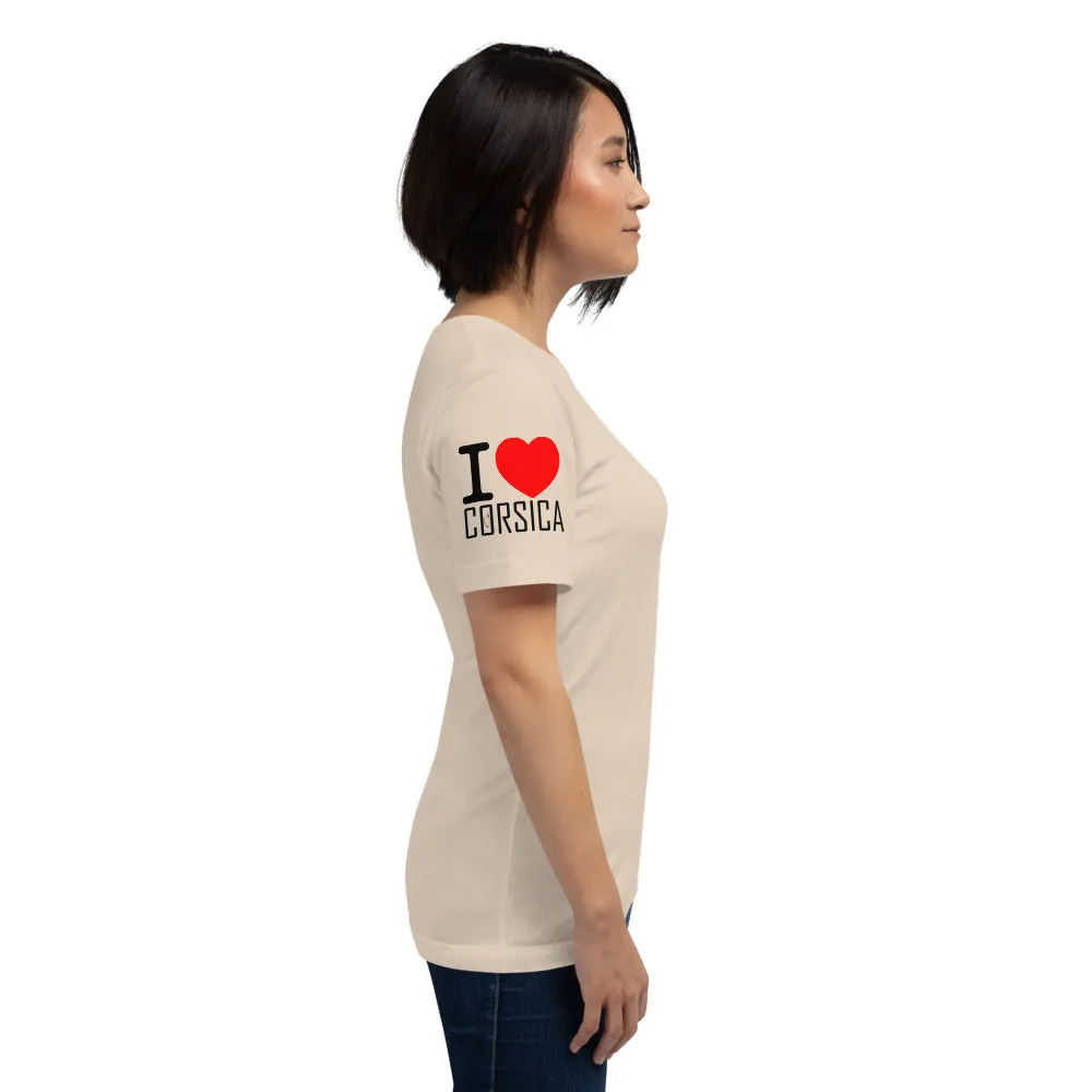 T-shirt Unisexe I Love Corsica