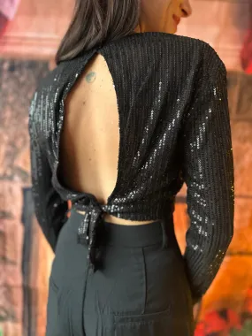 Top Dos nu Sequin